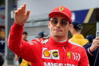 Formula One F1 - Monaco Grand Prix - Circuit de Monaco, Monte Carlo, Monaco - May 23, 2019 Ferrari's Charles Leclerc arrives for practice REUTERS/Gonzalo Fuentes