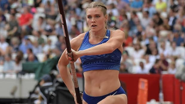 Pole vaulter Alysha Newman says she's happier on the runway these days and not ruling out the possibility of setting another Canadian indoor record of 4.85 or 4.90 metres in the coming weeks.