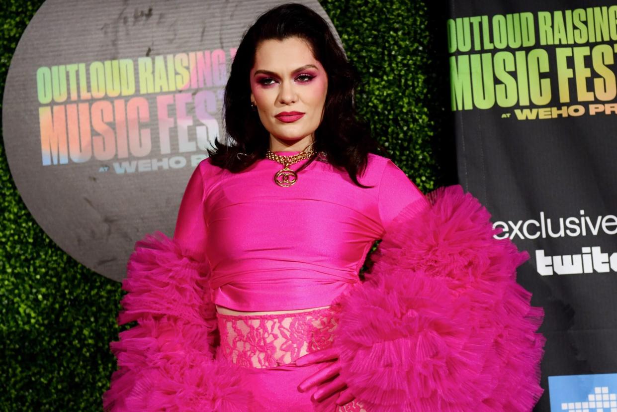 WEST HOLLYWOOD, CALIFORNIA - JUNE 04: Jessie J attends Outloud Raising Voices Music Festival at WeHo Pride on June 04, 2022 in West Hollywood, California. (Photo by Chelsea Guglielmino/FilmMagic)