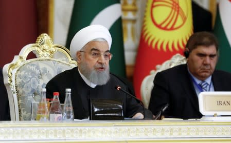 Iranian President Rouhani attends CICA summit in Dushanbe