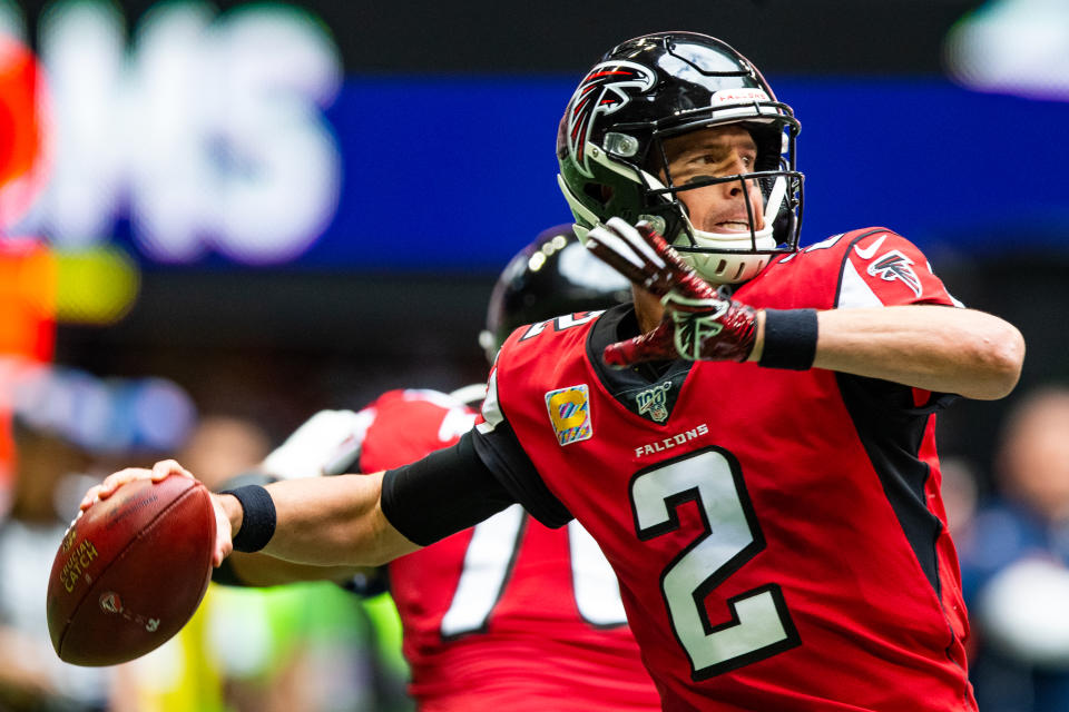 Matt Ryan will return to the Falcons' lineup this week. (Photo by Carmen Mandato/Getty Images)