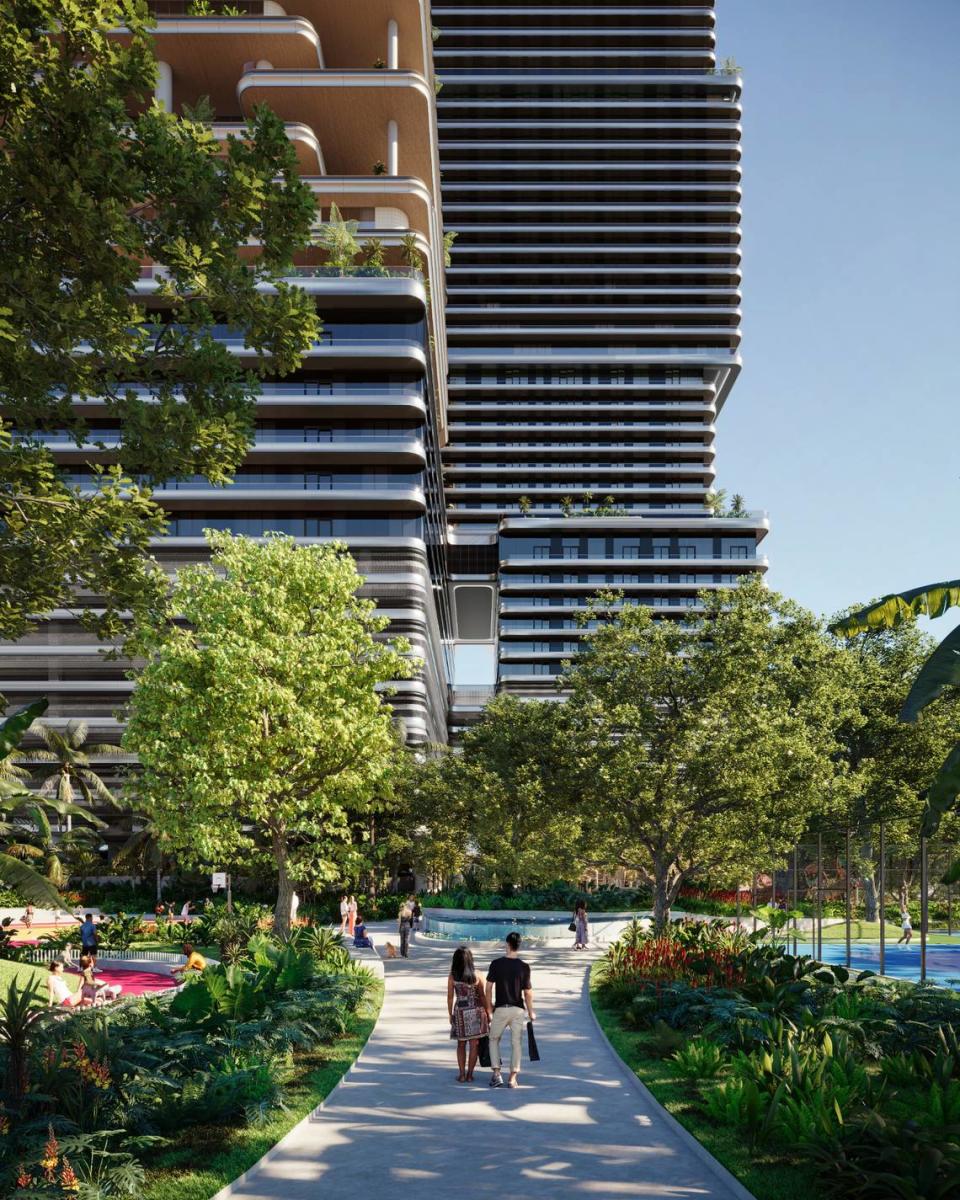 Mercedes-Benz Places — Miami, pictured above in a rendering, will be completed by 2028.