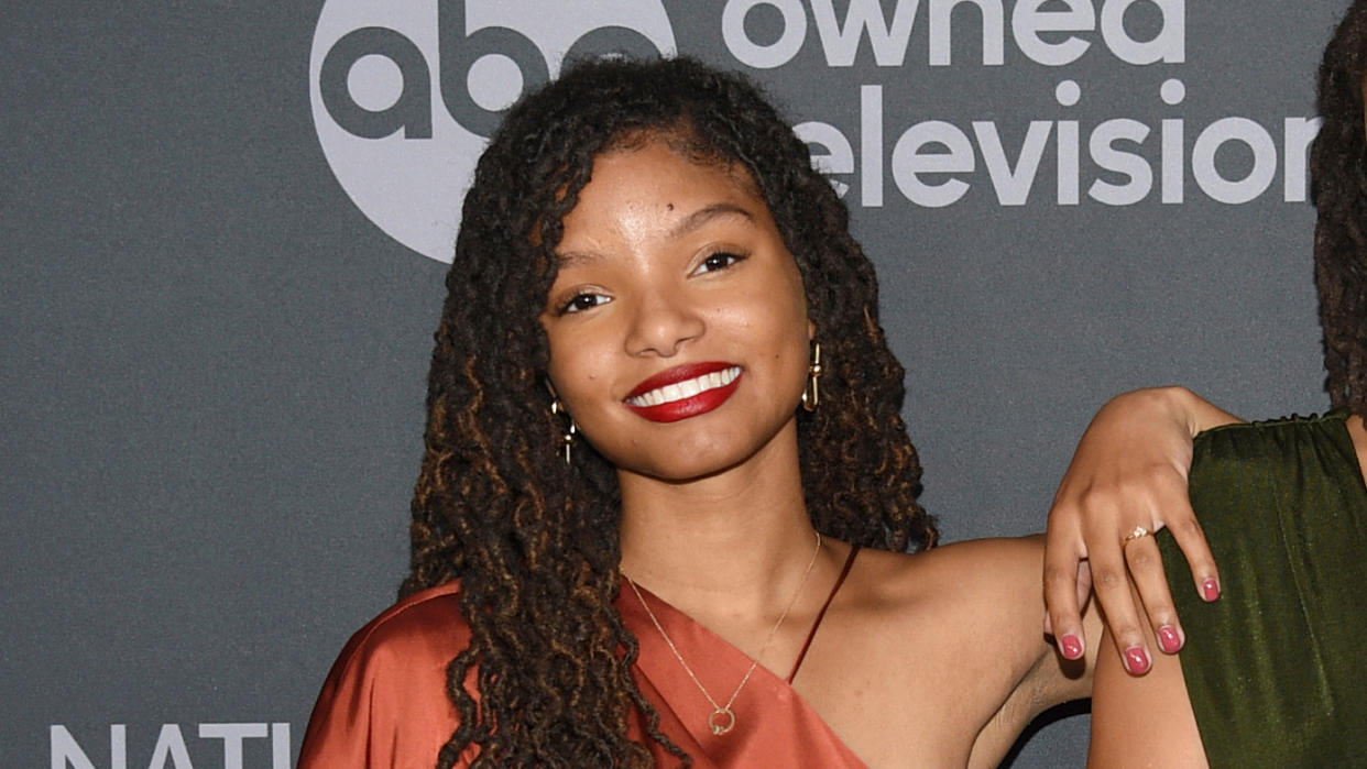 Halle Bailey attends the Walt Disney Television 2019 upfront at Tavern on The Green on Tuesday, May 14, 2019, in New York. (Photo by Evan Agostini/Invision/AP)