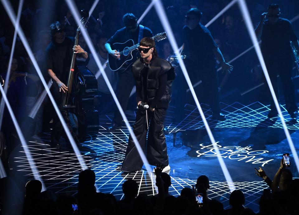 Peso Pluma made history as the first Mexican performer at the VMAs.