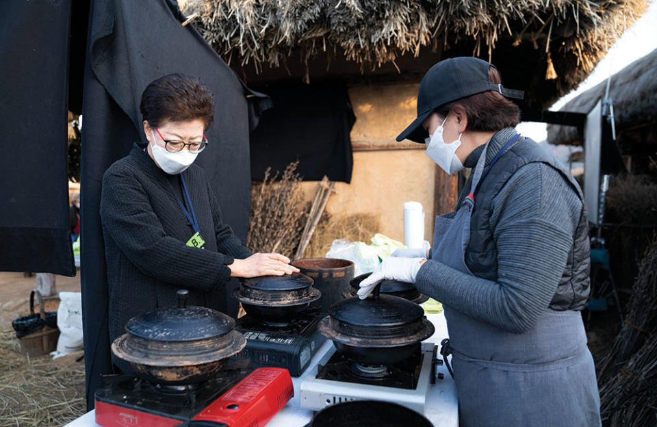 Soo Jin Kim of Food and Culture Korea Academy served as the production’s culinary director to ensure that the ingredients and cooking techniques were historically accurate. - Credit: Courtesy of Juhan Noh/Apple TV+