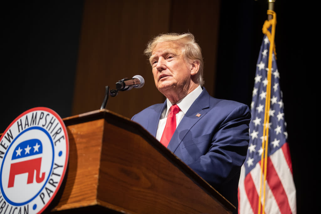 Former President Trump Speaks At New Hampshire Republican State Committee's Annual Meeting