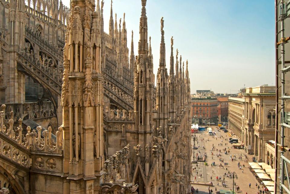 A view of Milan, Italy, where ice-cream and other takeaway food could be banned between May and November (Getty Images/iStockphoto)