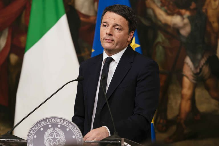 El expremier italiano Matteo Renzi