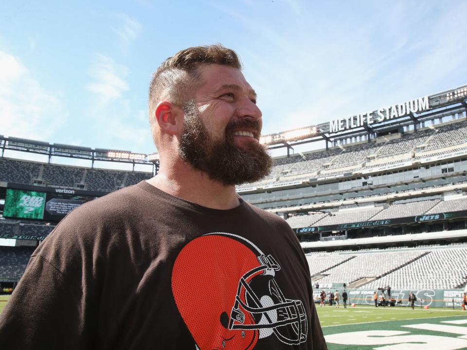 Brad William Henke attends the Cleveland Browns VS. New York Jets Game at MetLife Stadium in 2015.