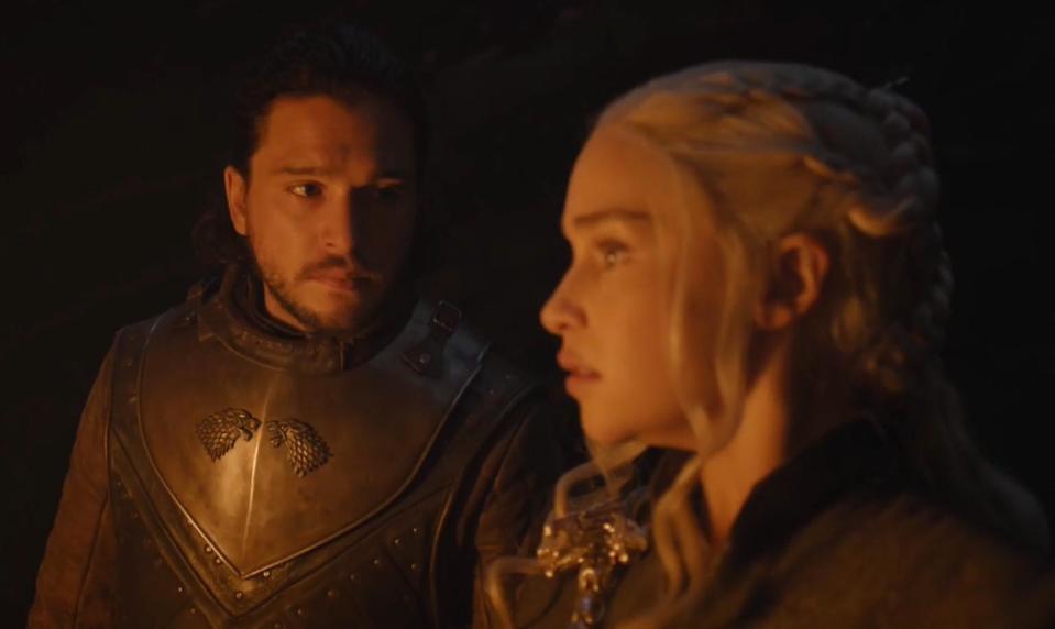 Will Jon ever bend the knee to Daenerys? Credit: HBO.