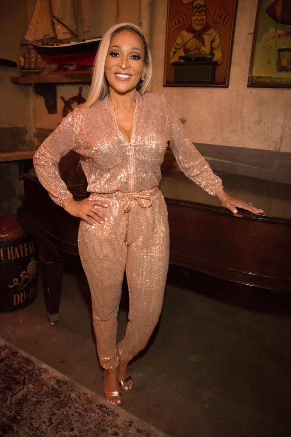 WASHINGTON, DC – APRIL 28: Karen Huger attends “Real Housewives Of Potomac” Premiere Party at The Hecht Warehouse at Ivy City on April 28, 2019 in Washington, DC. (Photo by Brian Stukes/Getty Images)
