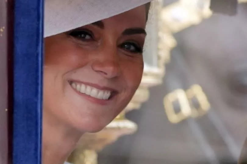 Princess Kate seen smiling at Trooping of Colour -Credit:PA