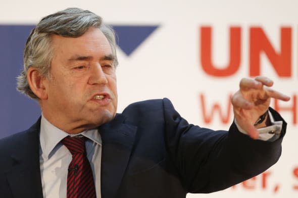 Former Prime Minister Gordon Brown proposes six 