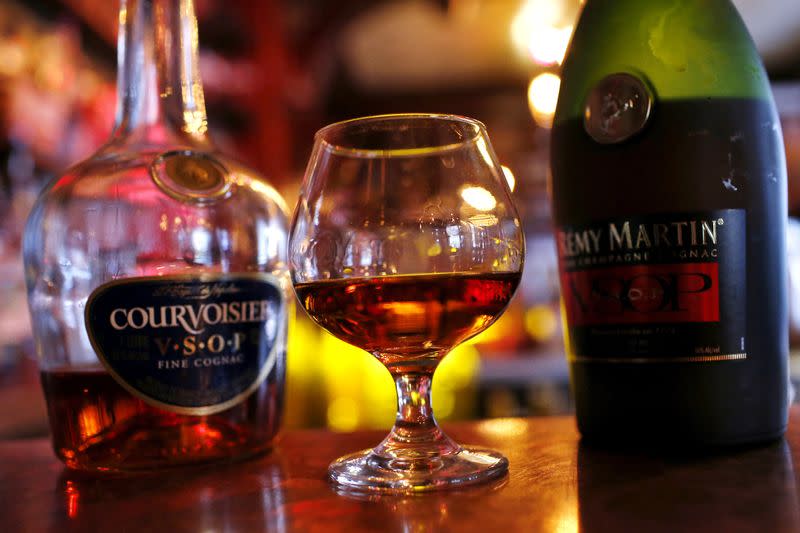 FILE PHOTO: A glass of cognac