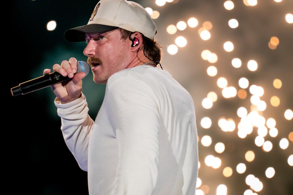 Morgan Wallen performs during his One Night at a Time Tour concert at Nissan Stadium in Nashville, Tenn., Thursday, May 2, 2024.