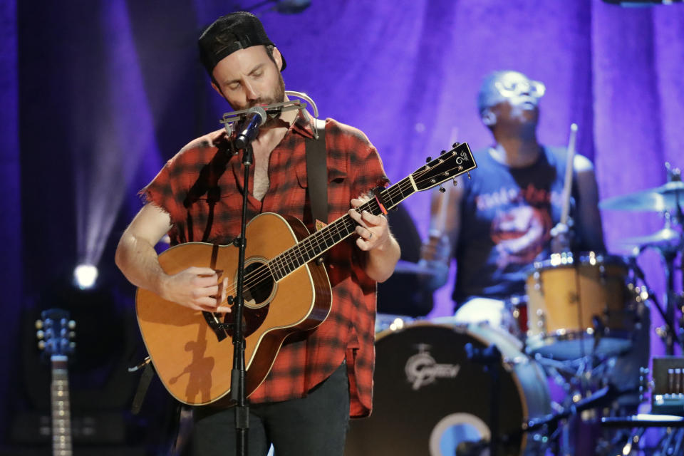 Ruston Kelly performs during the Americana Honors & Awards show Wednesday, Sept. 11, 2019, in Nashville, Tenn. (AP Photo/Wade Payne)