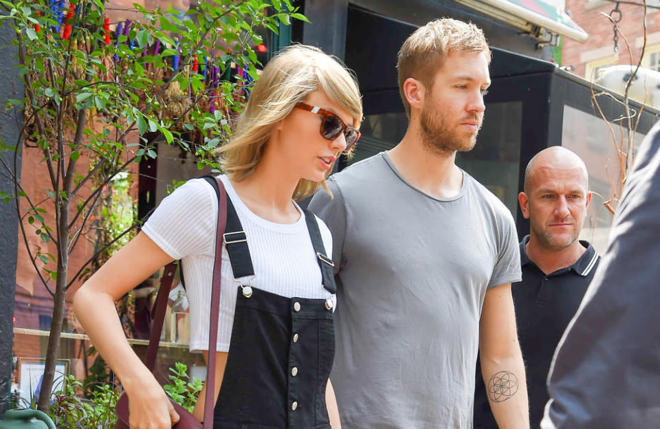 Taylor first met Calvin at the ELLE Style Awards back in February 2015, after she was introduced to the DJ by Ellie Goulding. After being spotted together in matching outfits in Whole Foods, the couple later confirmed their relationship at the 2015 Billboard Music Awards with a kiss in front of the camera. The pair stayed in a relationship for over a year and celebrated their anniversary on March 6, 2016. Two months later, however, Calvin abruptly broke things off after accusing Taylor of cheating on with MCU actor Tom Hiddleston by giving her a taste of her own medicine through his songs. Taylor later released 'Getaway Car', on which she seemingly admitted to being unfaithful to Calvin.