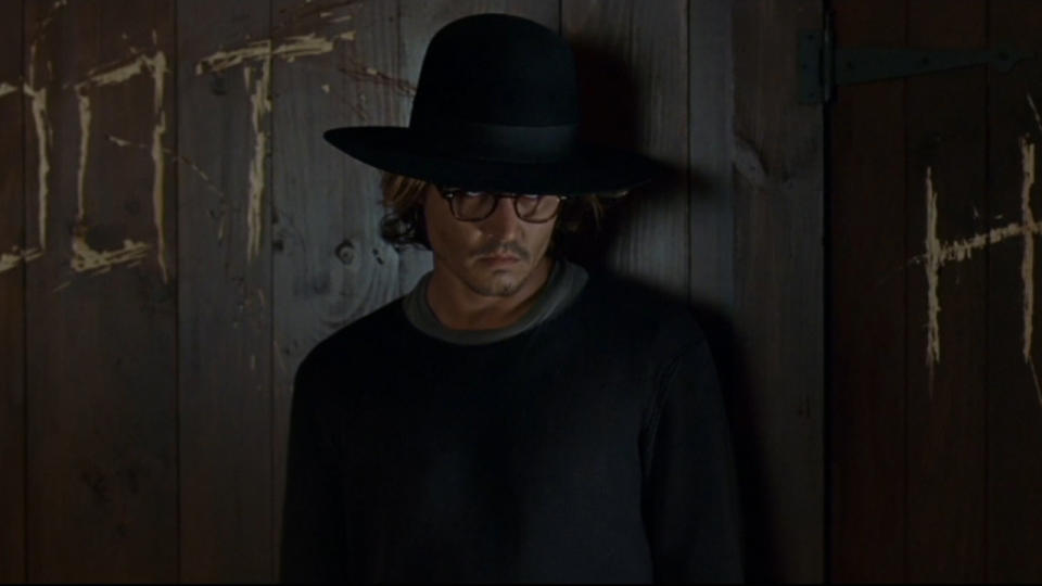 Johnny Depp stares menacingly in Secret Window