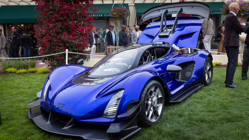 Czinger’s 21C High Downforce Version hypercar positioned on the Concept Lawn. - Credit: Tom O'Neal, courtesy of Rolex.