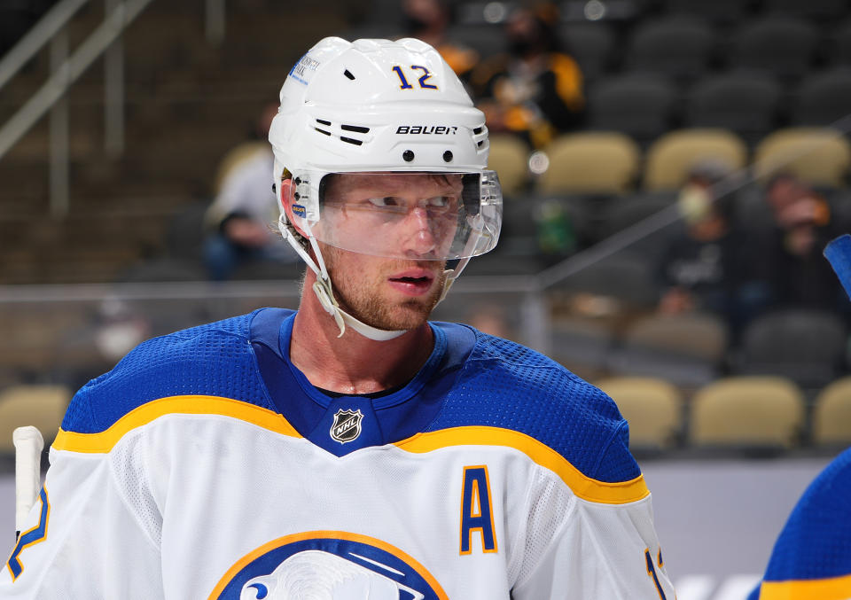 Eric Staal #12 of the Buffalo Sabres