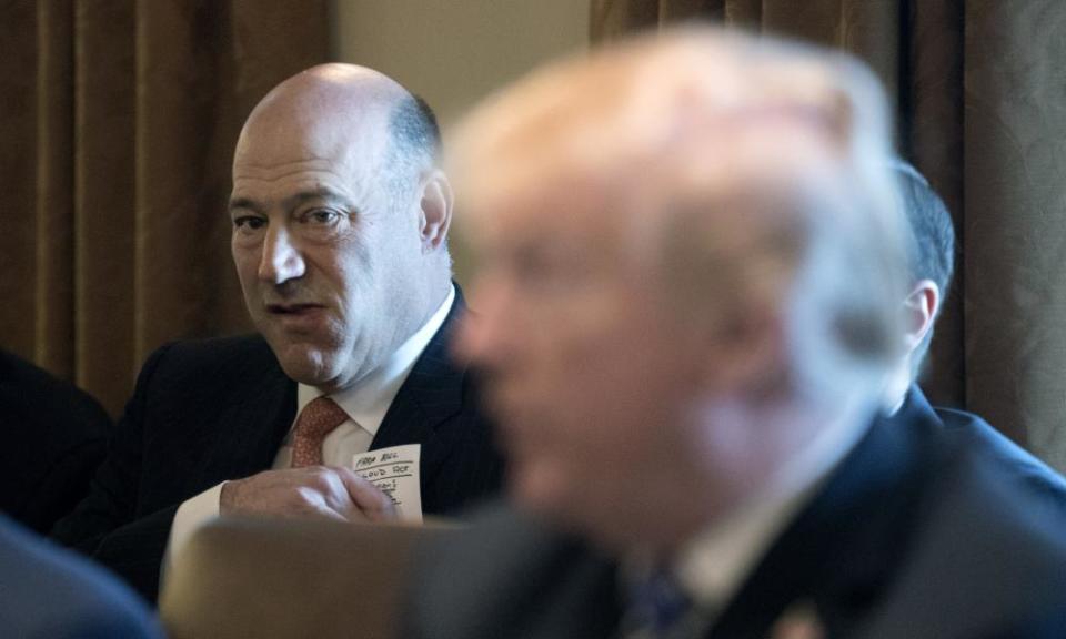 The outgoing director of the National Economic Council Gary Cohn attends a cabinet meeting.