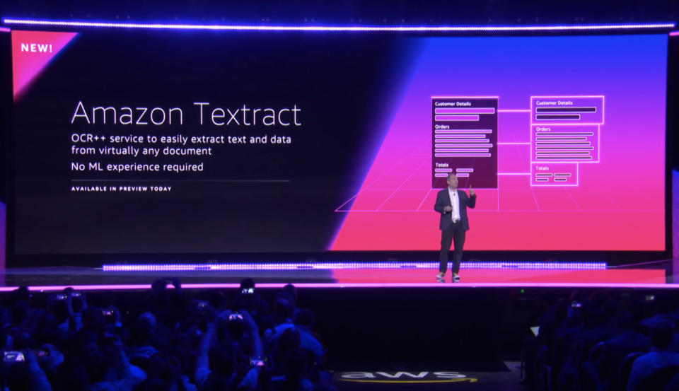 Amazon has launched a new offering called Textract for its Web Servicescustomers, and it's like optical character recognition on steroids