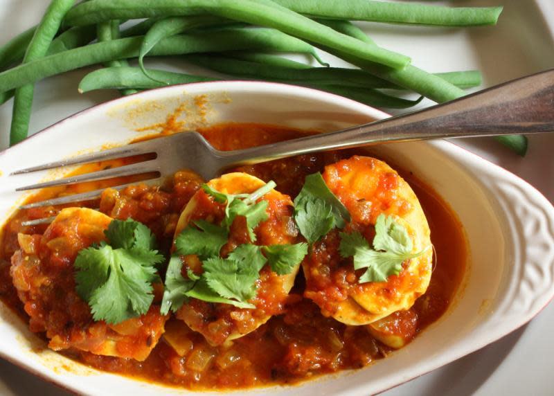 “Creative Commons Egg curry” by Andrea Nguyen is licensed under CC BY 2.0