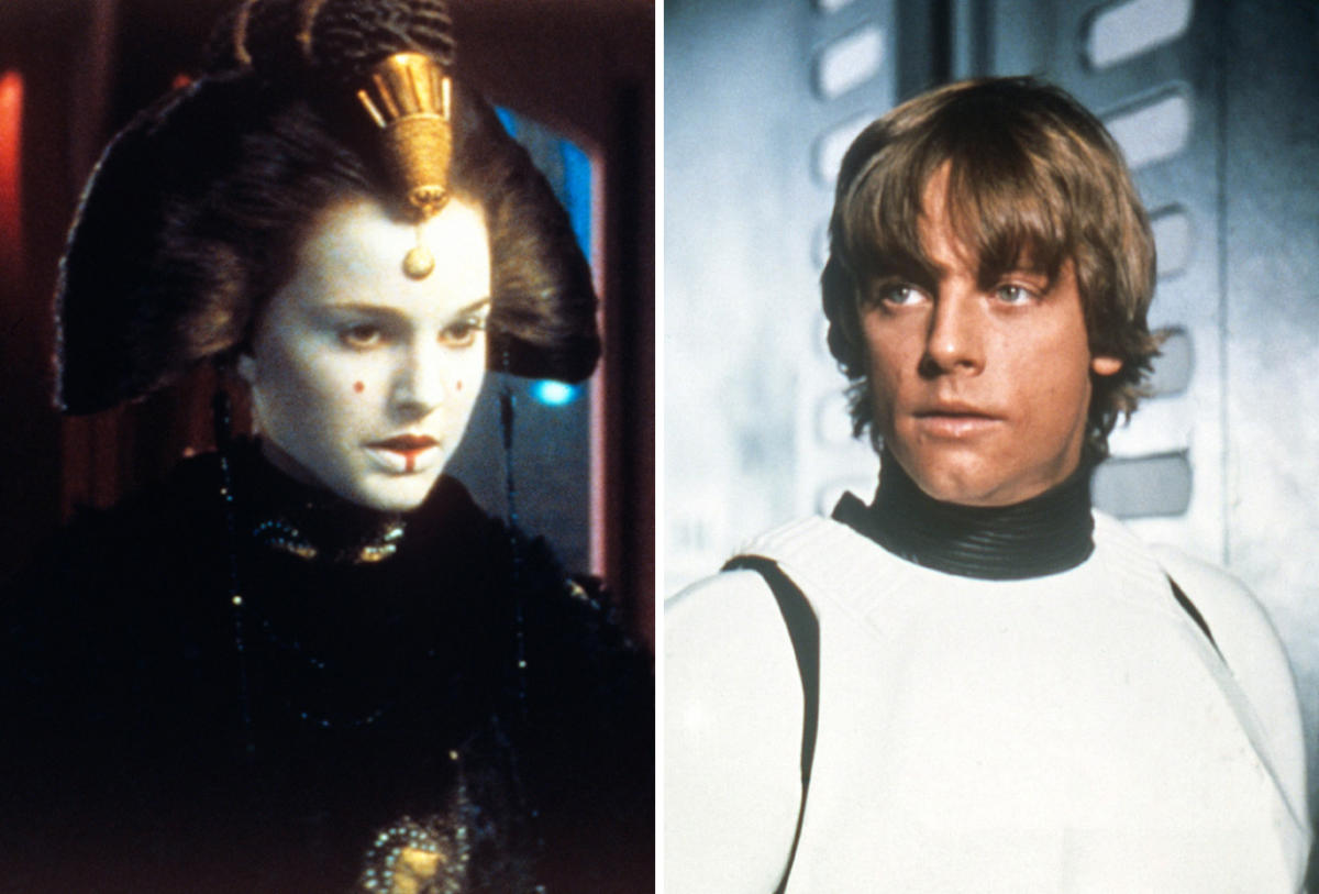 Mark Hamill finalmente conhece a 'mãe' de Star Wars, Natalie Portman – veja a foto