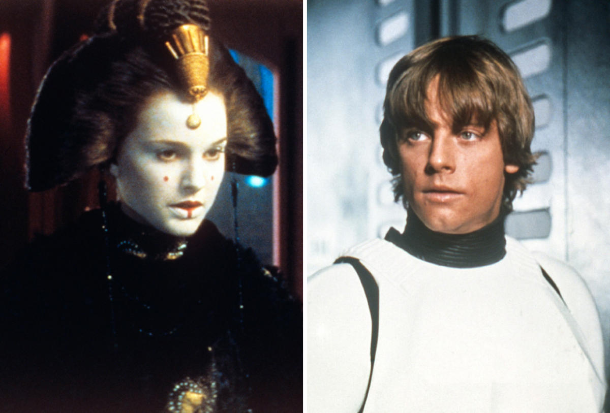 Mark Hamill finally meets Star Wars 'mother' Natalie Portman – see photo