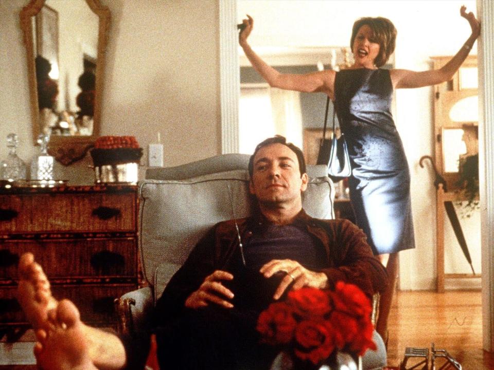 Kevin Spacey and Annette Bening in "American Beauty." (Photo: ASSOCIATED PRESS)