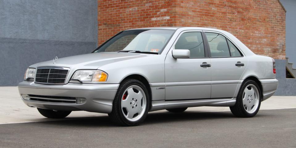 1999 mercedes benz c43 amg silver sedan