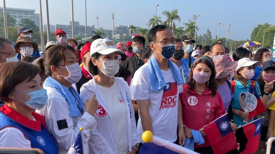 朱立倫陪同柯志恩出席活動。（圖／國民黨提供）