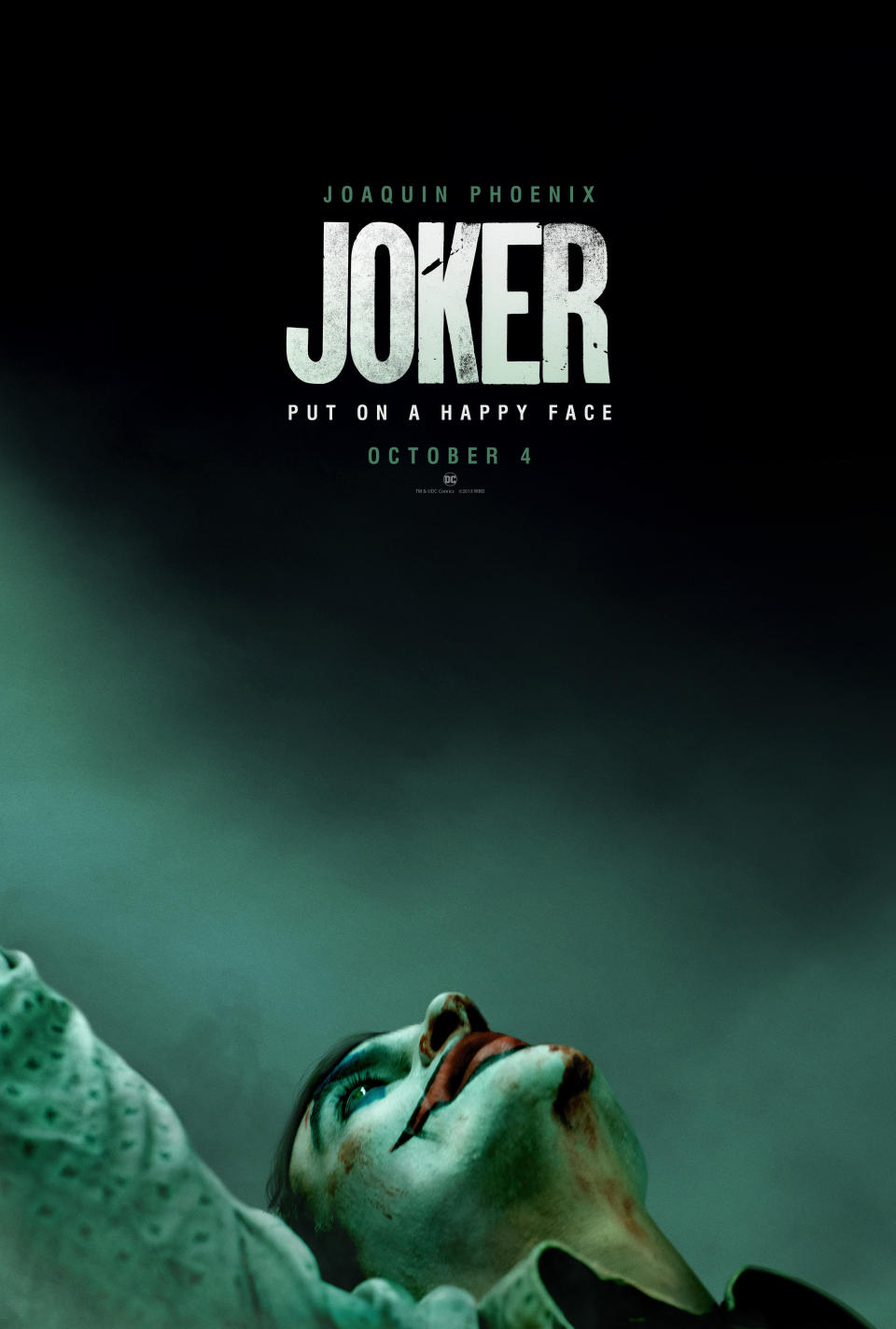 Joaquin Phoenix featured on the 'Joker' poster. (Warner Bros.)