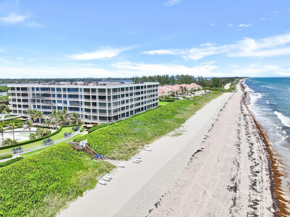 The Feins’ apartment is on the far corner of the north building’s third floor at 2000 S. Ocean Blvd.