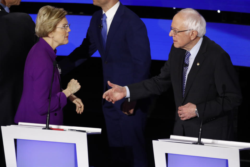 Elizabeth Warren and Bernie Sanders