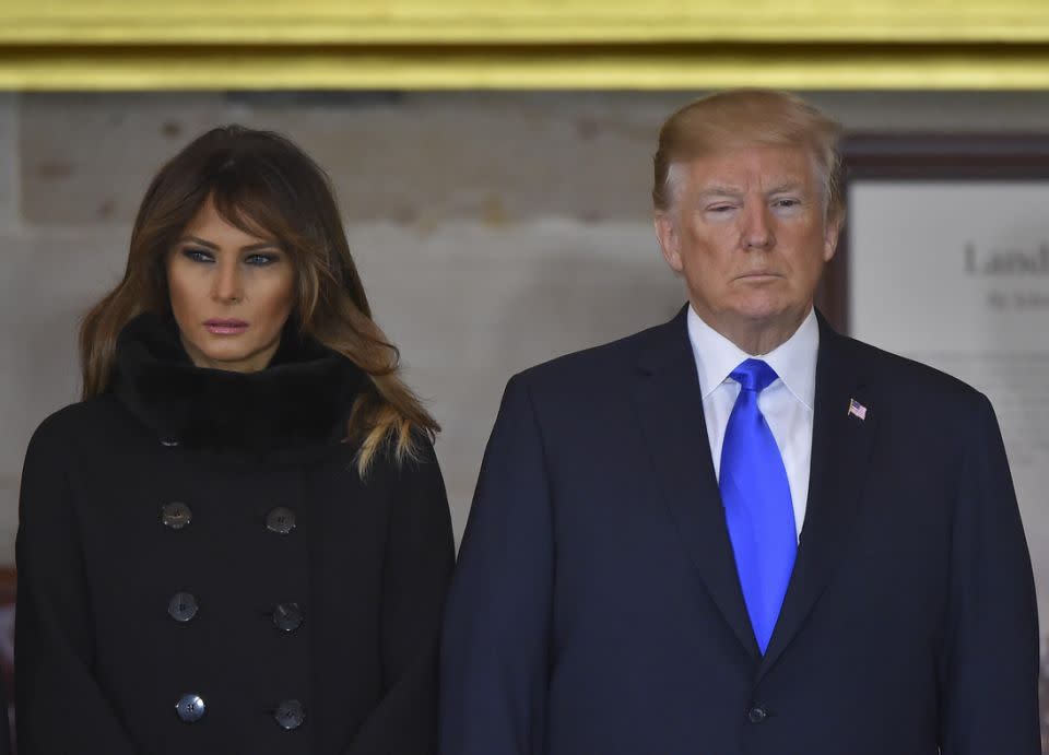 Melania has finally spoken out after affair allegations levelled against her husband. Photo: Getty