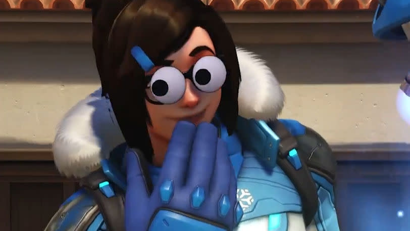  Overwatch 2 hero with googly eyes. 