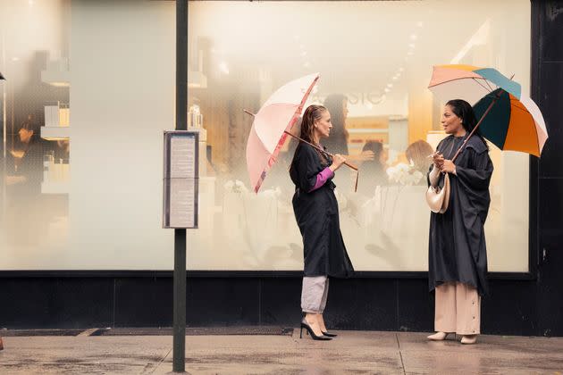 Sarah Jessica Parker (left) and Sarita Choudhury in Episode 8 of Season 2 of 