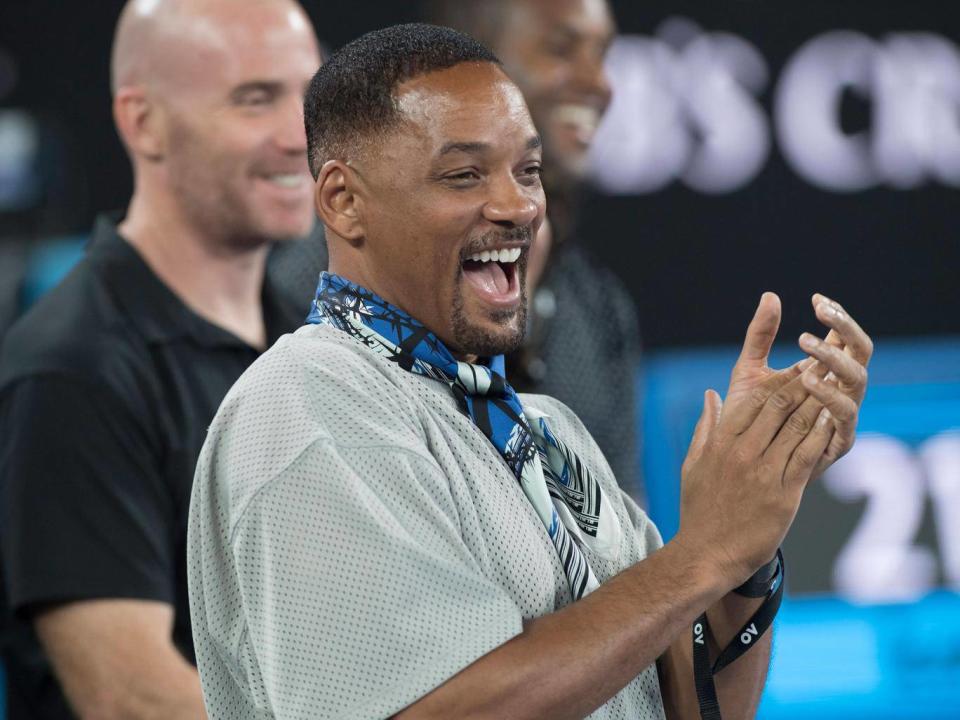 Kyrgios said he felt particularly nervous with Will Smith watching from the sidelines (Getty)