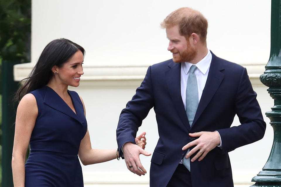 The Duke and Duchess attended a reception at Government House. Photo: Getty