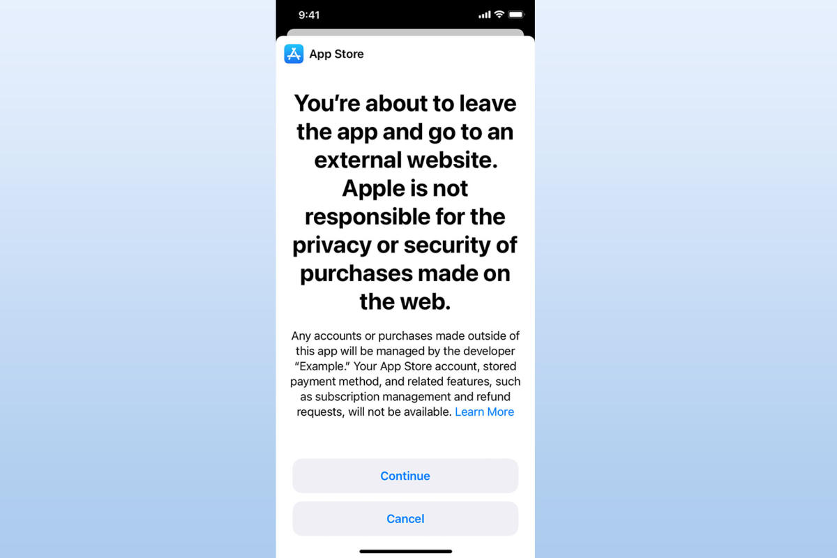 اپل دستورالعمل های فروشگاه App ایالات متحده را به روز می کند که به توسعه دهندگان اجازه می دهد به پرداخت های شخص ثالث پیوند دهند