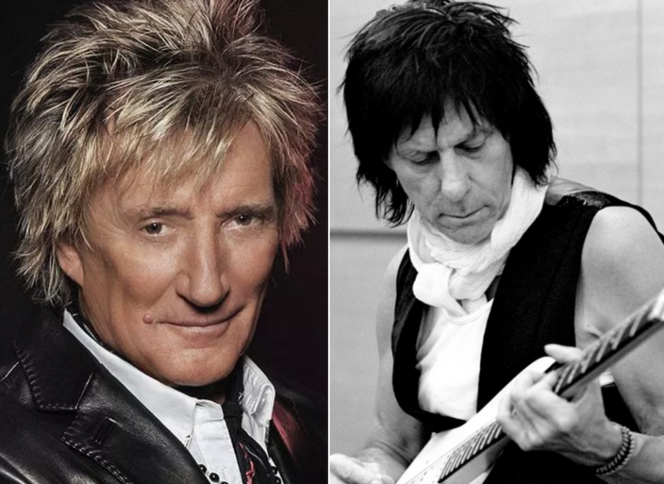 Rod Stewart and Jeff Beck