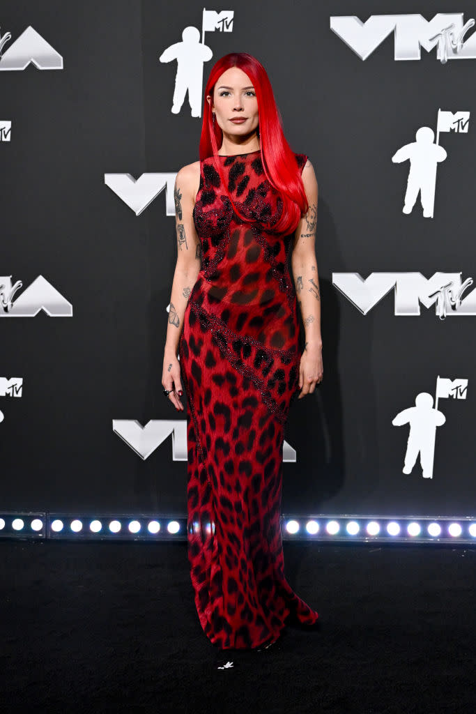 Halsey at the 2024 MTV Video Music Awards held at UBS Arena on September 11, 2024 in in Elmont, New York.  (Photo by Gilbert Flores/Billboard via Getty Images)