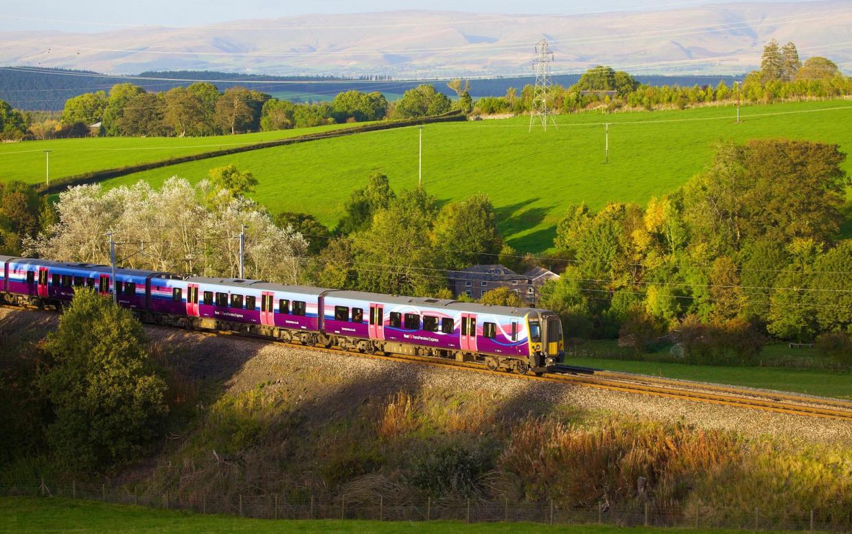 A train makes its way through the scenic countryside near Strickland Mill, Cumbria. Hydrogen trains have been proposed to replace deisel engines in remote beauty spots