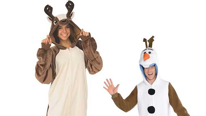 disney couples costumes  olaf and sven from frozen