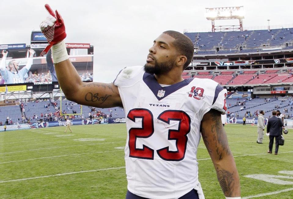 Arian Foster said he wasn’t surprised by Bob McNair’s “inmates” comment because that’s how owners “view the players anyway.” (AP)
