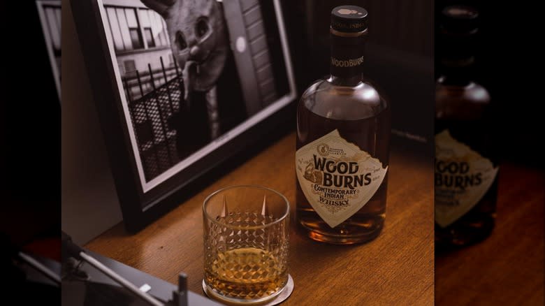 woodburns whisky and glass