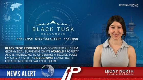 Black Tusk completes geophysical surveying in Quebec: Black Tusk completes geophysical surveying in Quebec