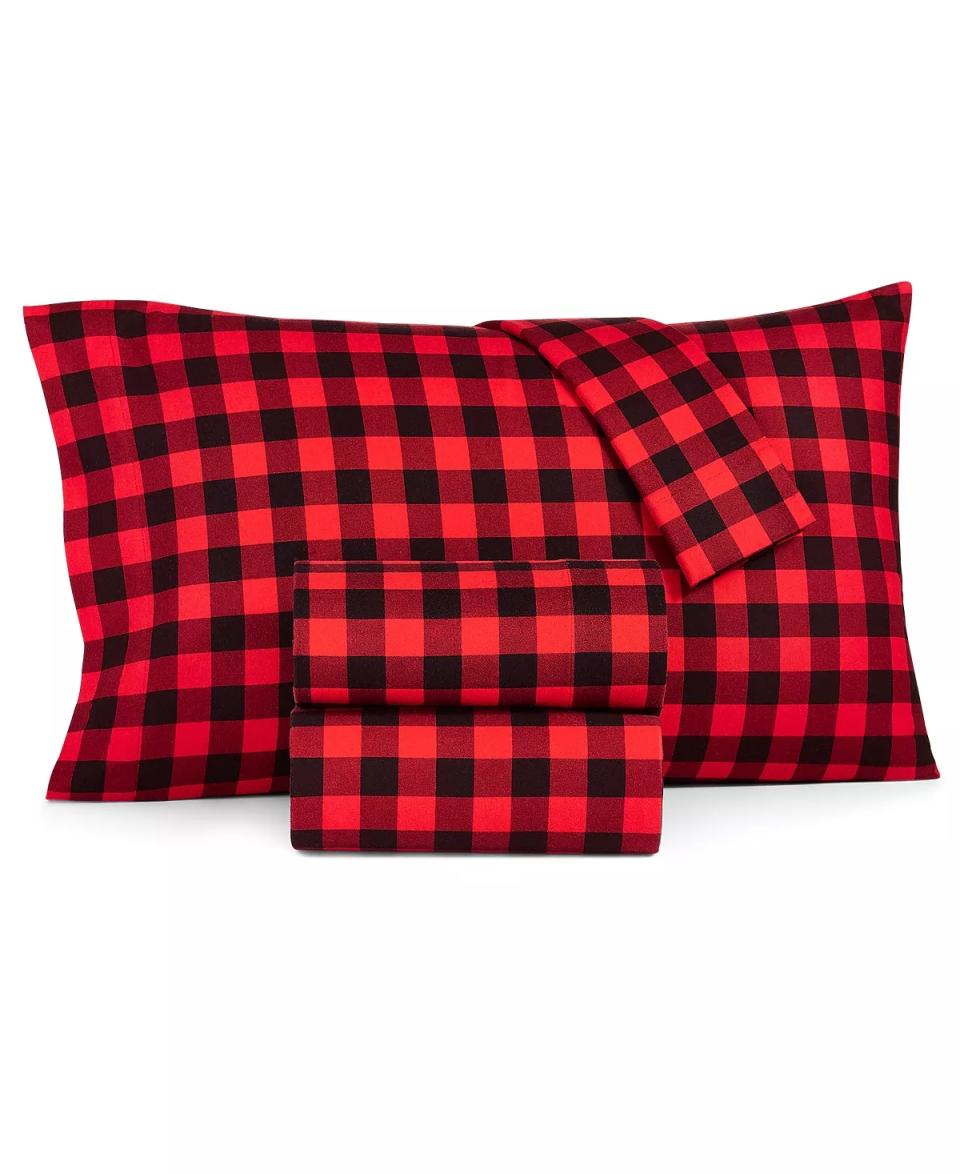 Martha Stewart collection holiday flannel sheets