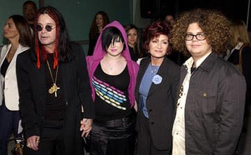 Ozzy Osbourne , Kelly Osbourne , Sharon Osbourne and Jack Osbourne at the LA premiere of Paramount's The School of Rock